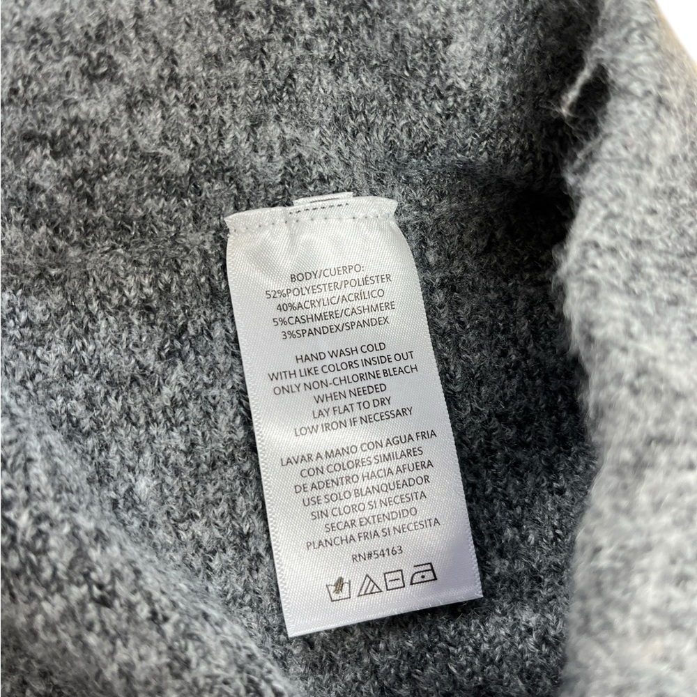 DKNY JOGGERS WOMENS SIZE LARGE HEATHERED GREY CASUAL PANTS CASHMERE BLEND - Picture 11 of 12
